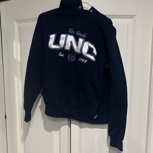 Russell Athletic Navy UNC Pullover Hoodie with White Accent Logo